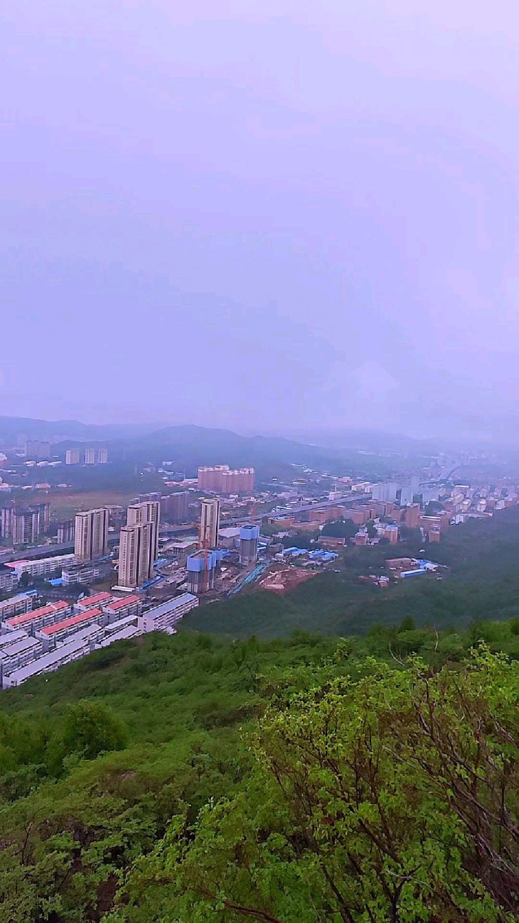 7月31日,俯瞰一下雨后的张家口平门–––永丰堡一带