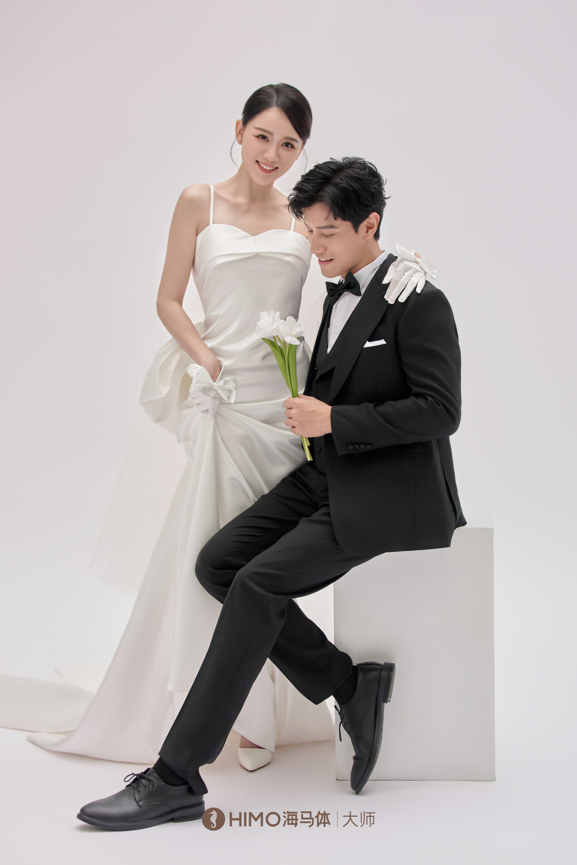 婚纱照好有爱,和老公结婚五年感情非常好,他们虽然是相差9岁的姐弟恋