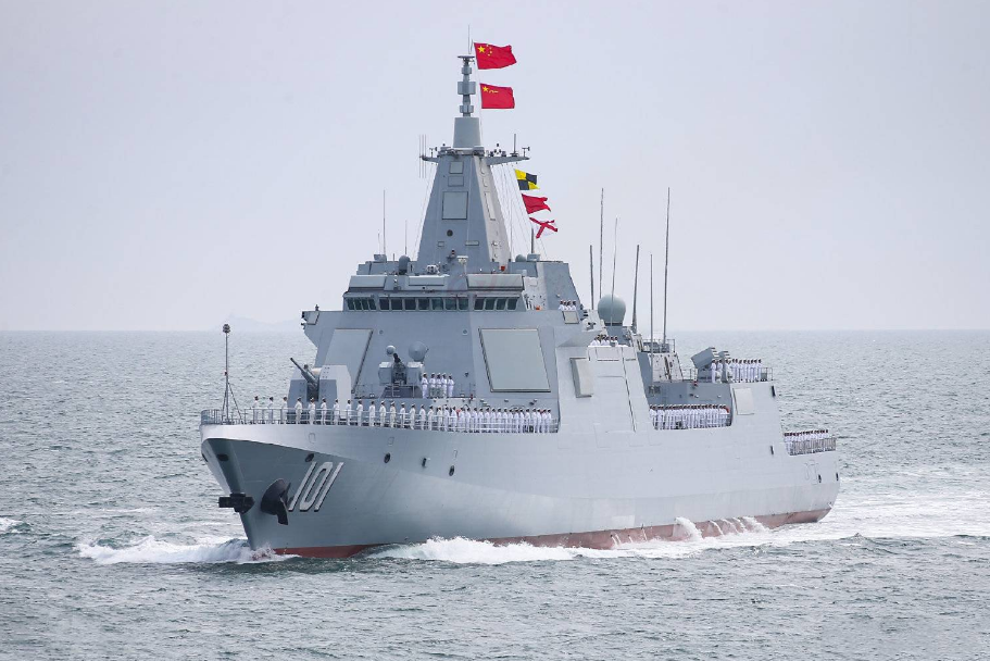 6000吨的054b型护卫舰,补齐海军最后拼图,航母远洋编队全就位