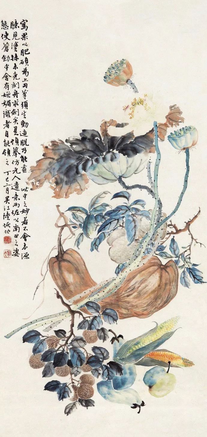 清末全才画家山水画︱陆恢山绘画作品