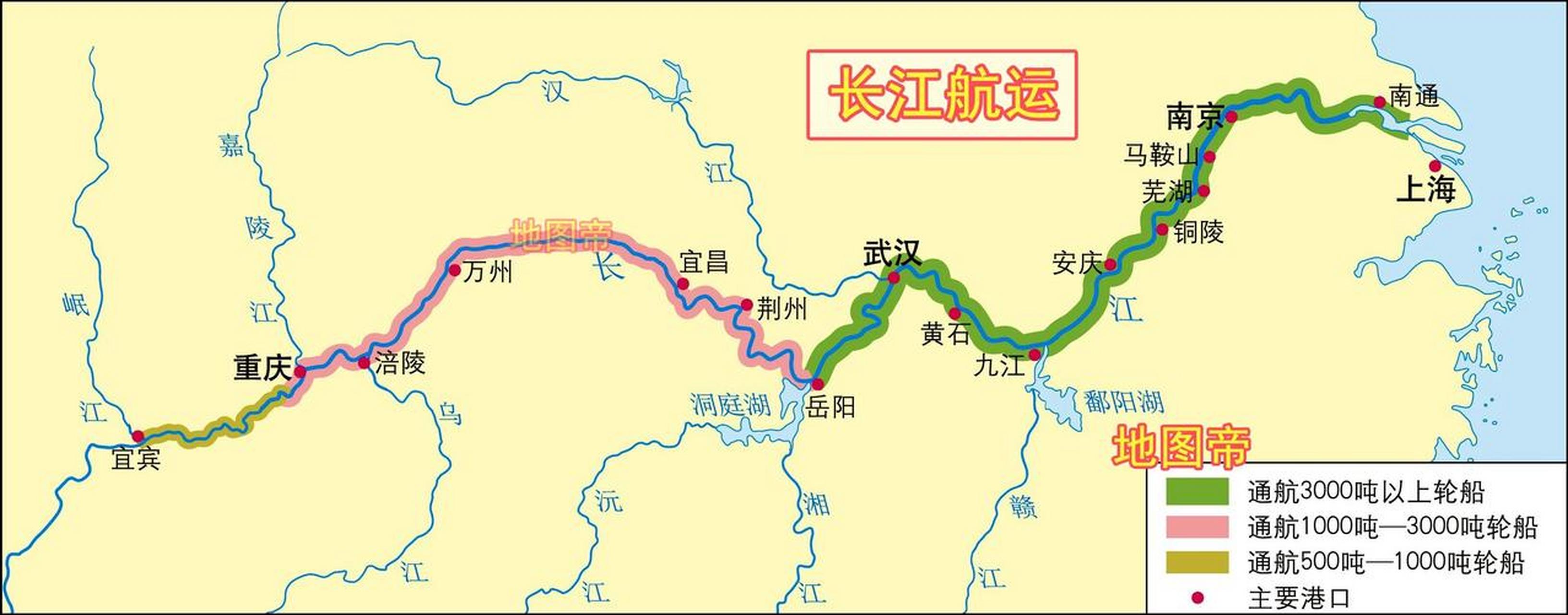 一条长江,货运量超过世界其他内河运输之和 长江是世界河流水运的王者