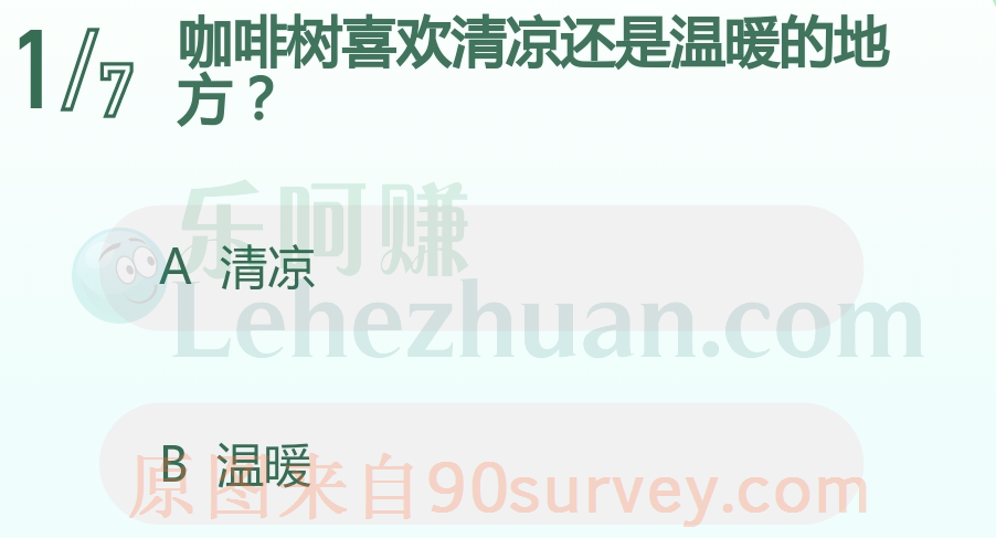 咖啡树只喜欢温暖的地方