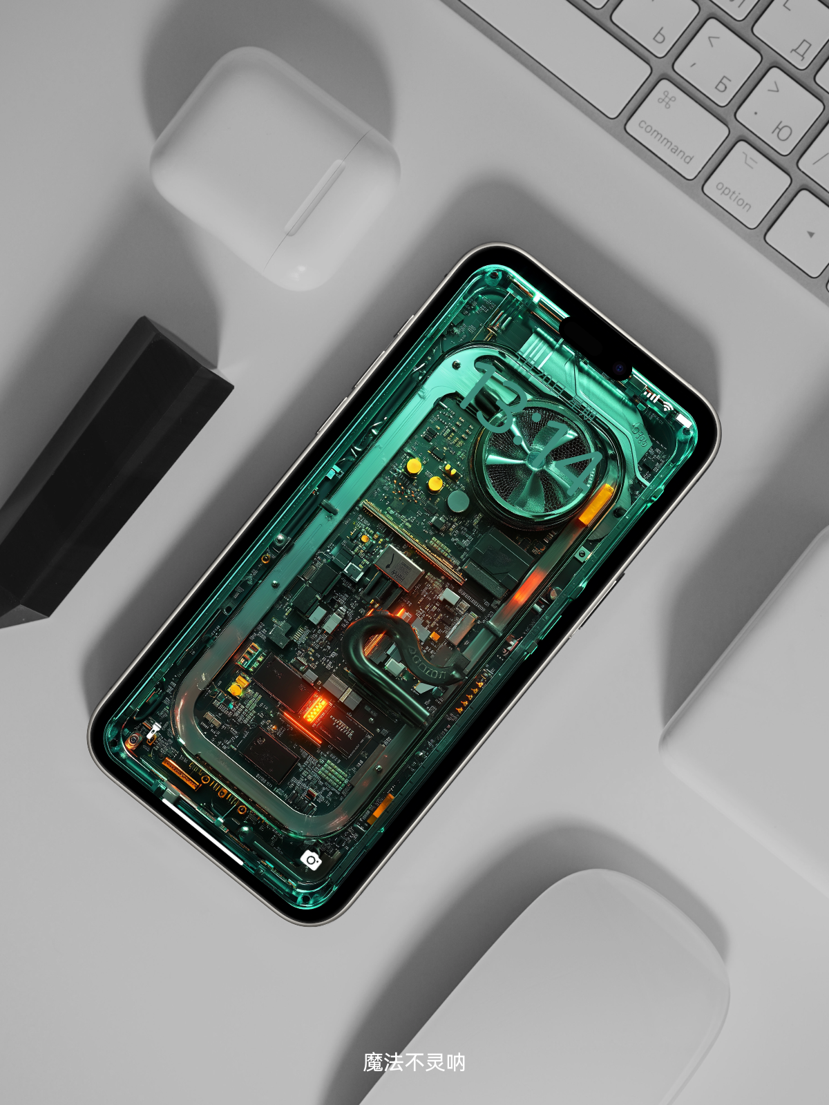 壁纸丨风冷散热透明手机-2