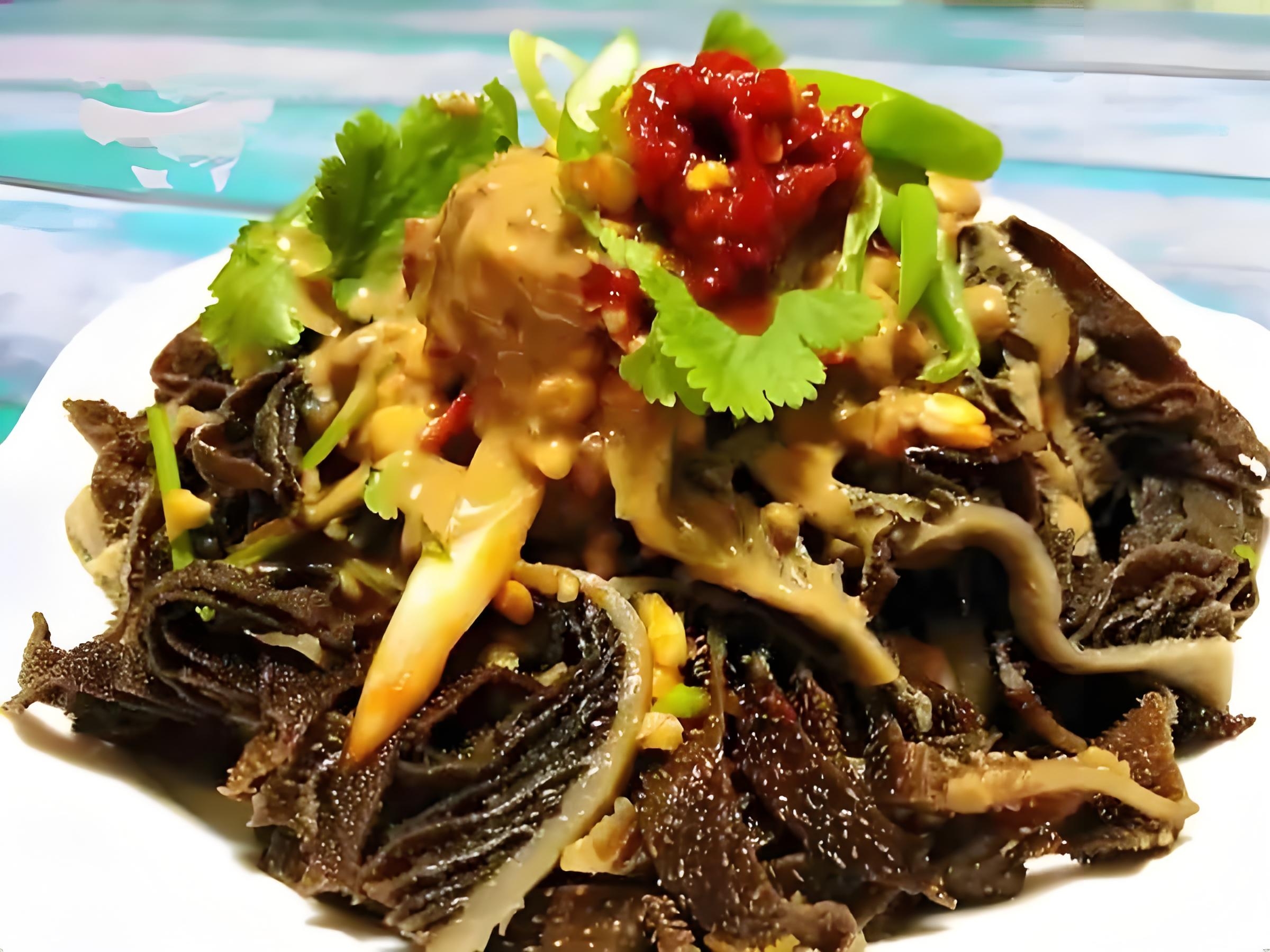 麻酱毛肚,凉菜中的扛把子,没有之一