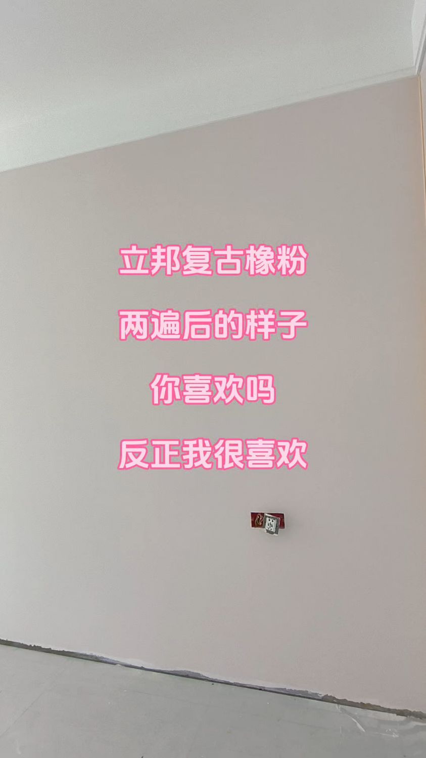 立邦复古橡粉,两遍后的效果,喜欢吗?