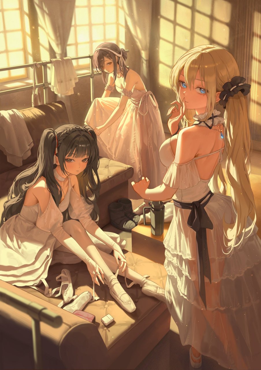 二次元# 芭蕾舞少女,好有气质啊[期待] twi:@_bangsom