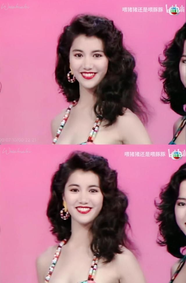 袁咏仪竞选港姐的十二套造型,泳装,旗袍,晚礼服驾驭起来好轻松