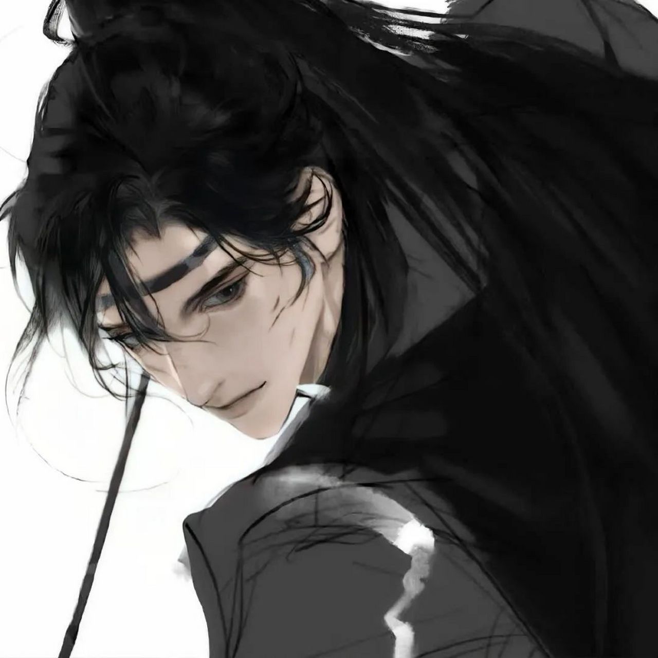 【头像】古风黑白男头,谁心中没有一个武侠梦呢?
