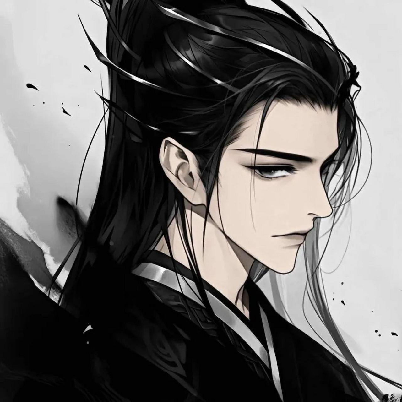 【头像】古风黑白男头,谁心中没有一个武侠梦呢?