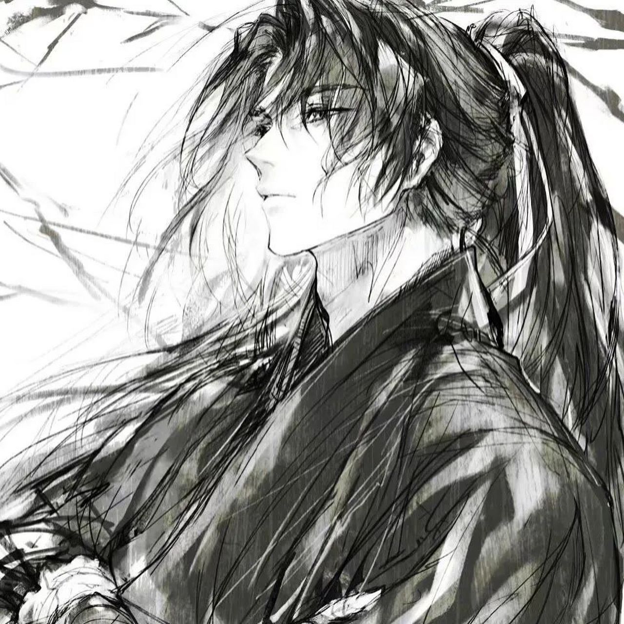 【头像】古风黑白男头,谁心中没有一个武侠梦呢?