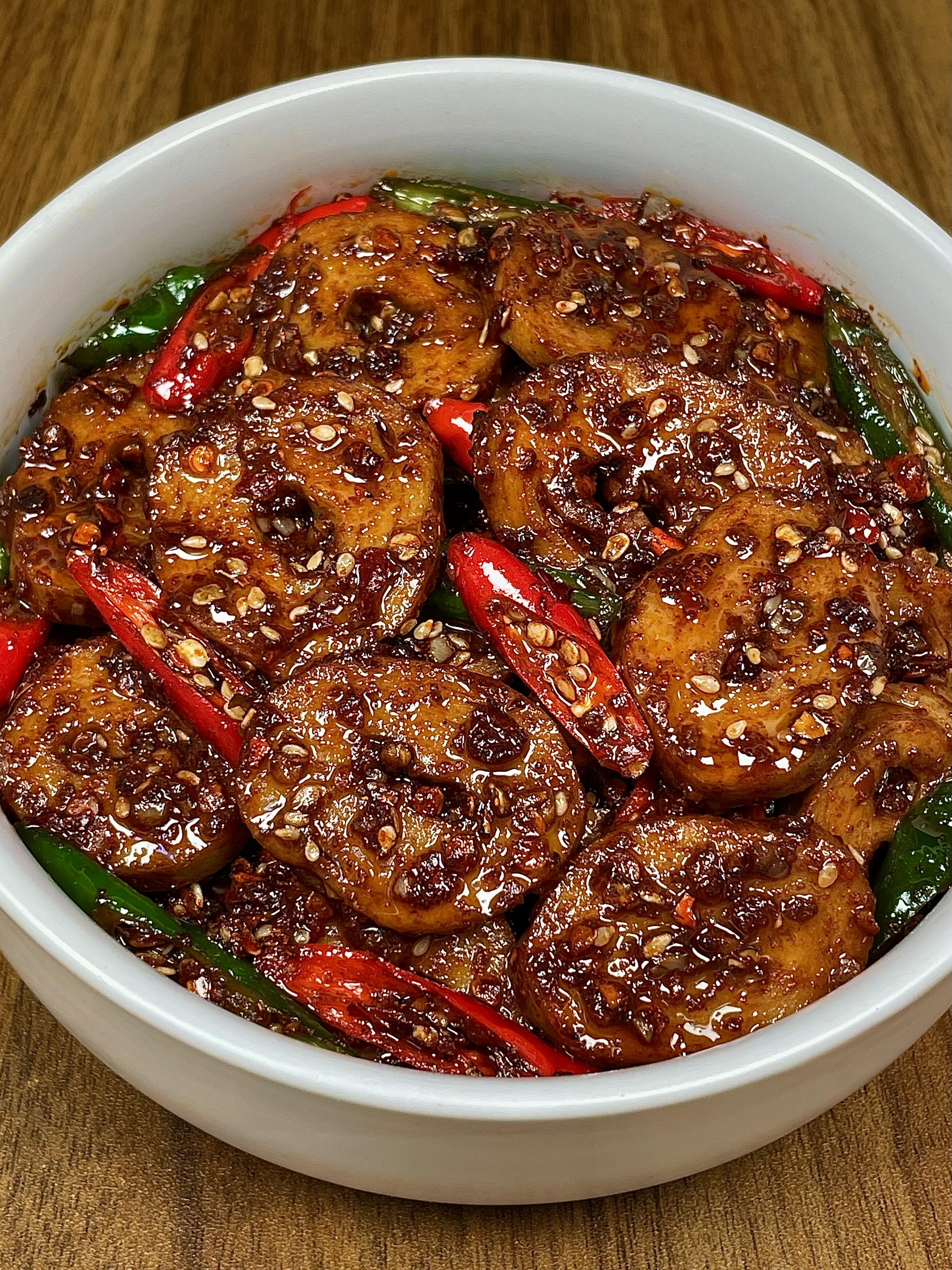 超好吃的辣炒面筋