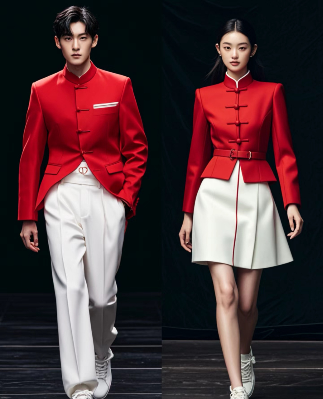 我觉得ai设计的奥运会的代表团礼服真的比设计师设计的要好看很多啊