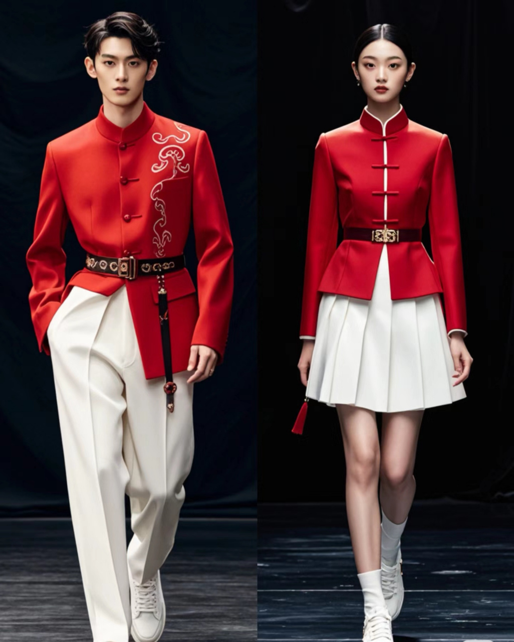 我觉得ai设计的奥运会的代表团礼服真的比设计师设计的要好看很多啊