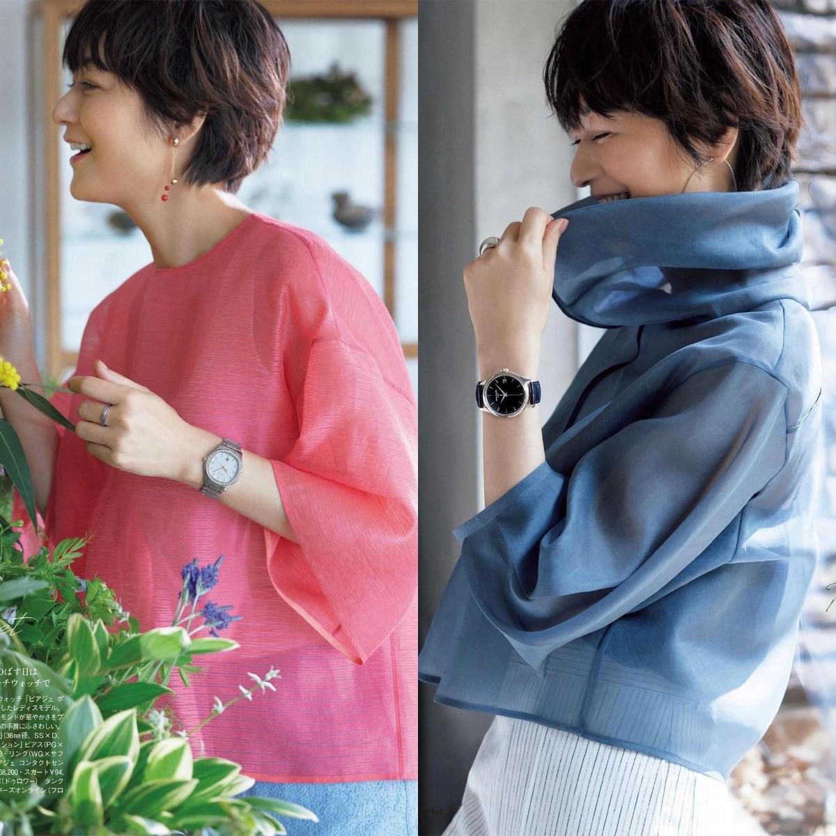 被54岁"富冈佳子"惊艳到!发不过肩,色不过三,美得优雅又得体