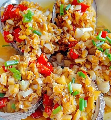 鲍鱼这样做,葱香,蒜香交织,让人一吃就停不下来!