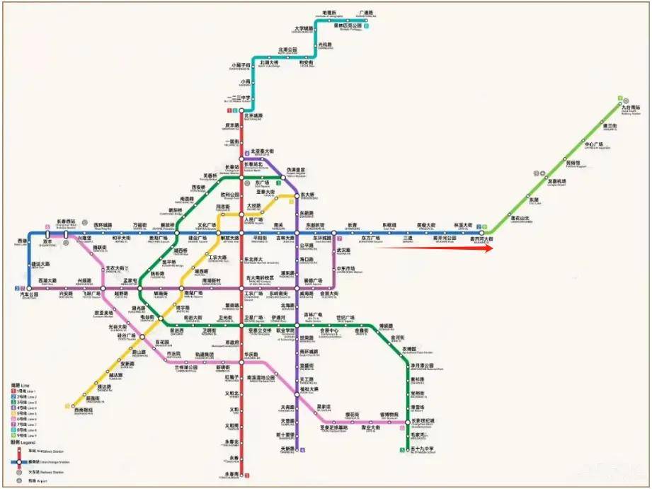 长春轨道交通规划图图片