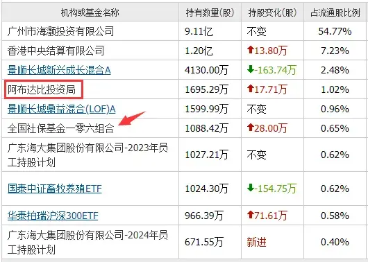 高盛,阿联酋,科威特及社保基金重仓股曝光中央汇金持股达10年