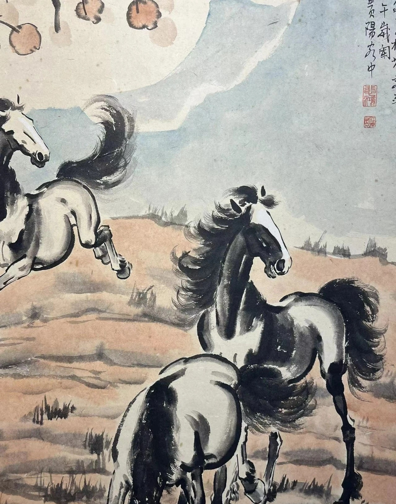 徐悲鸿的马 徐悲鸿(1895-1956)是中国现代画家,美术教育家.