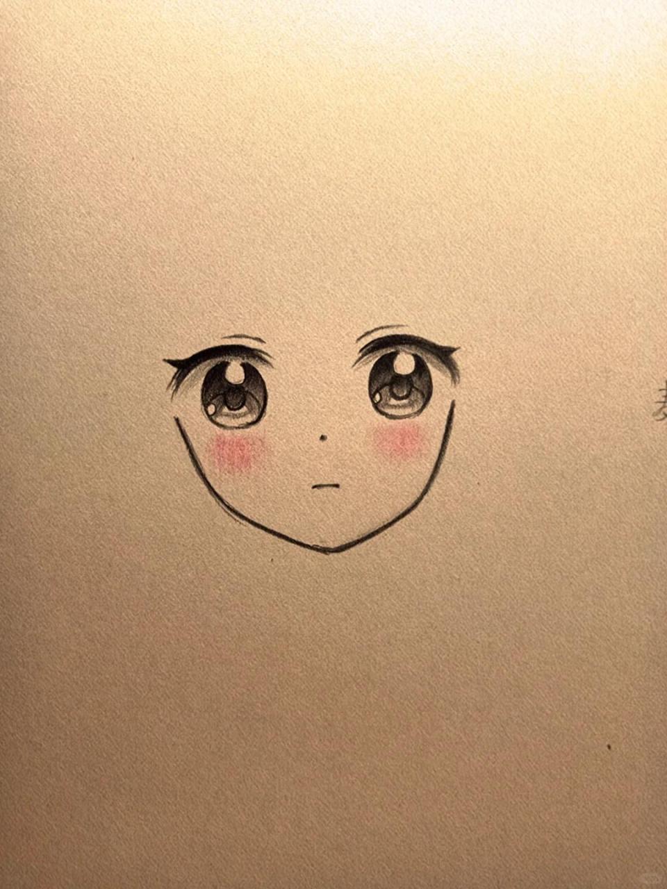 简单女生绘画过程图