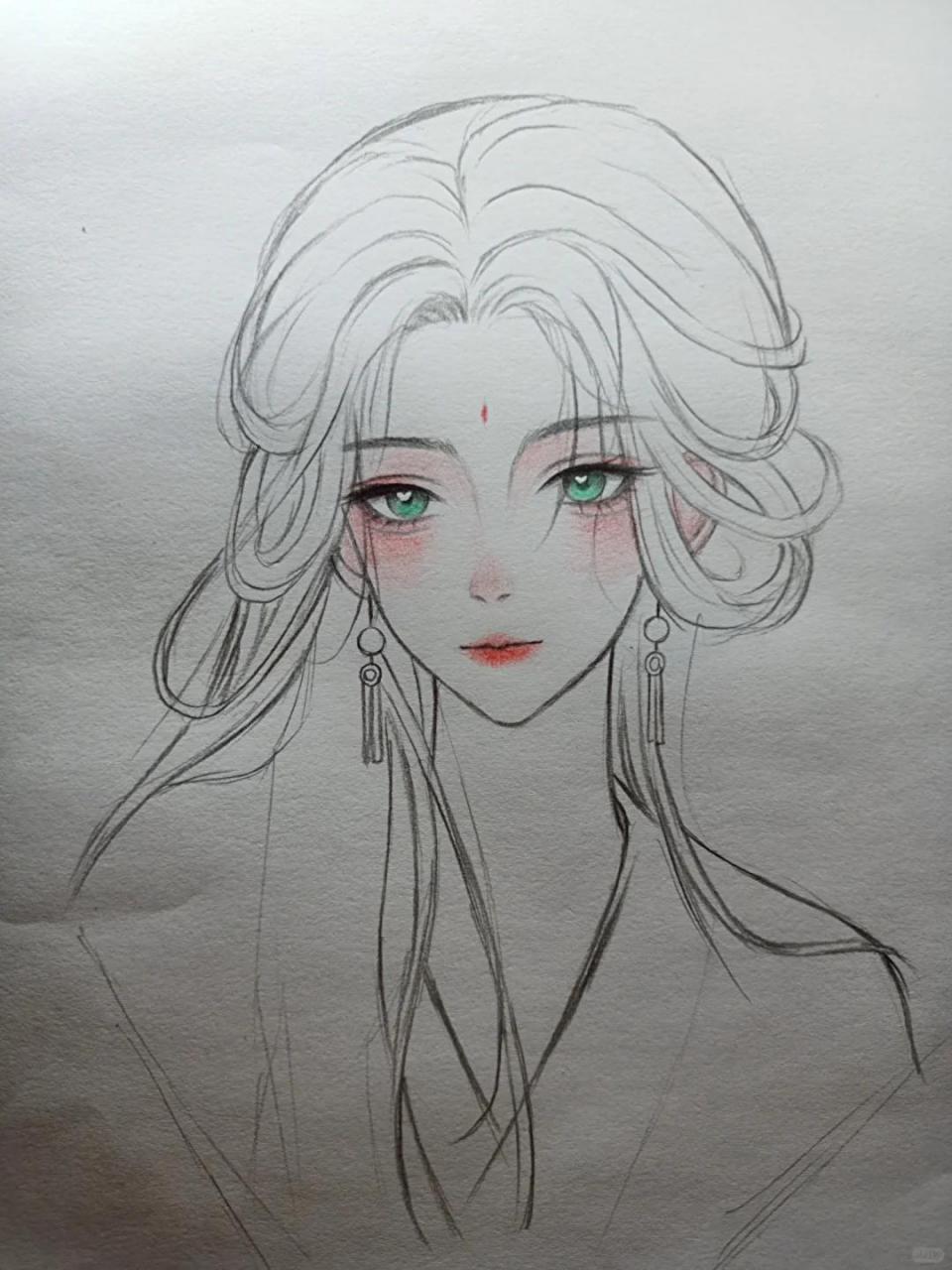 教你画双马尾女生超详细