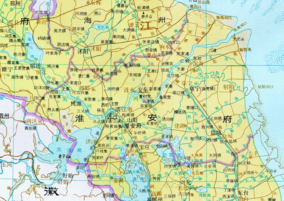 今淮安市面积相比清淮安府辖境缩小许多