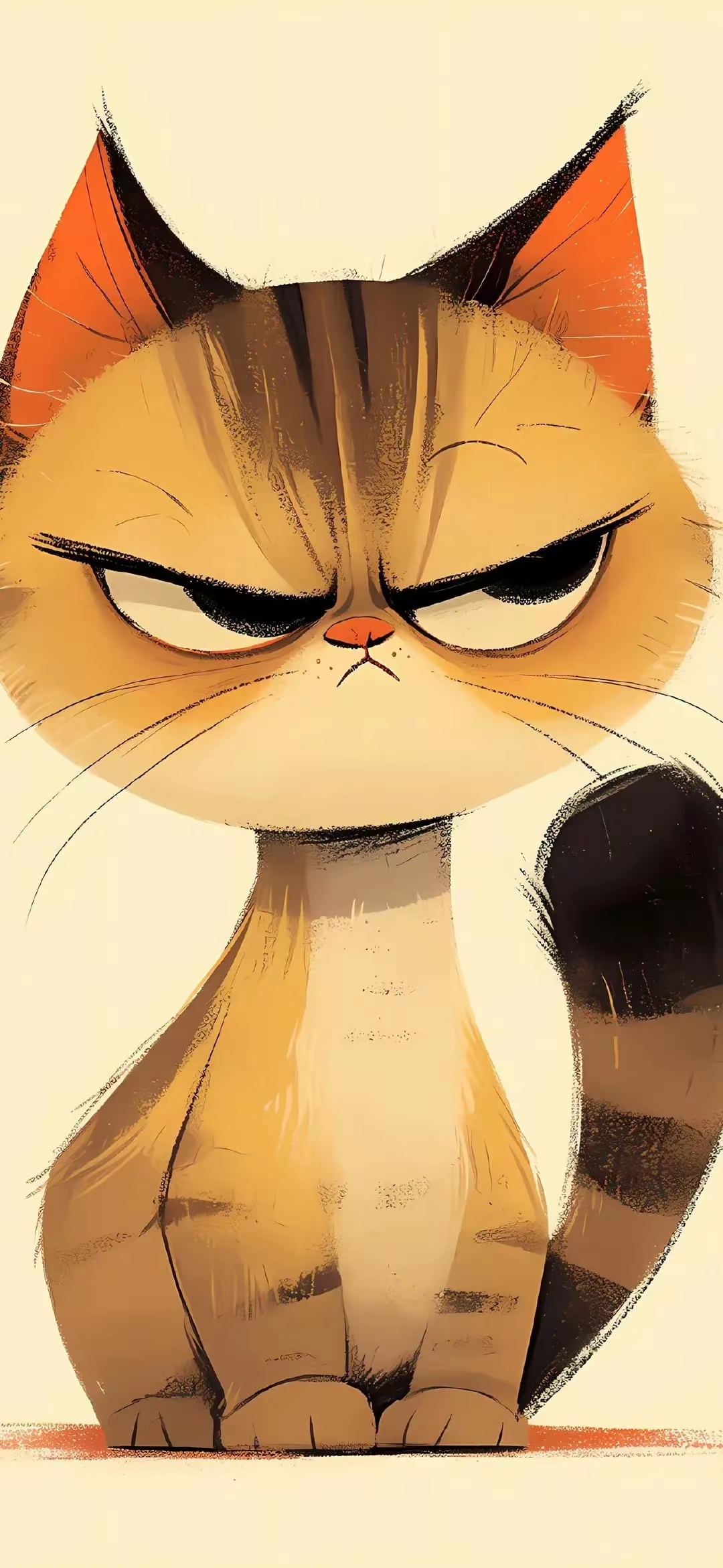 之前发了可爱猫猫壁纸,今天来一波生气猫猫壁纸,生气的喵喵还是那么