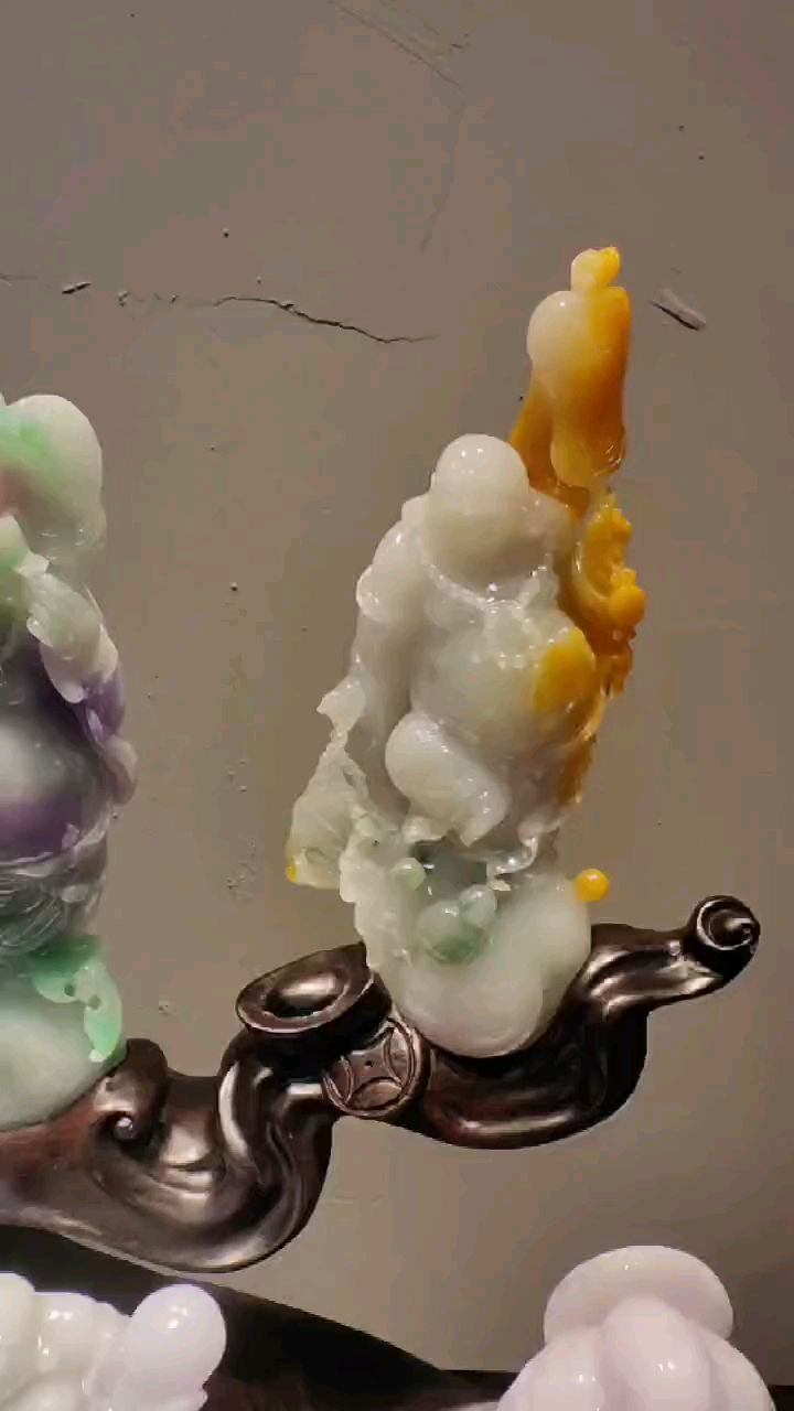 翡翠玉石摆件佛系