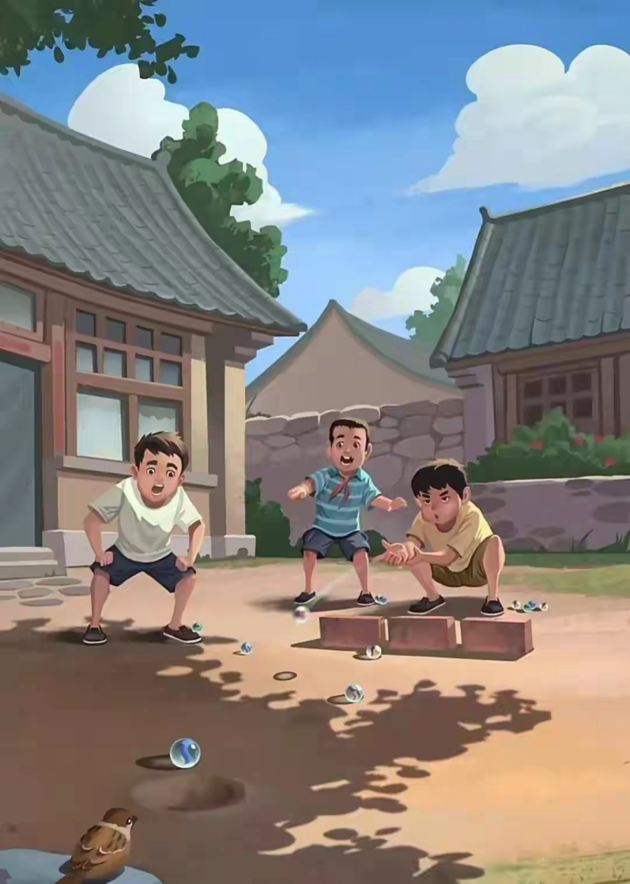 一组7080后的插画:童年记忆