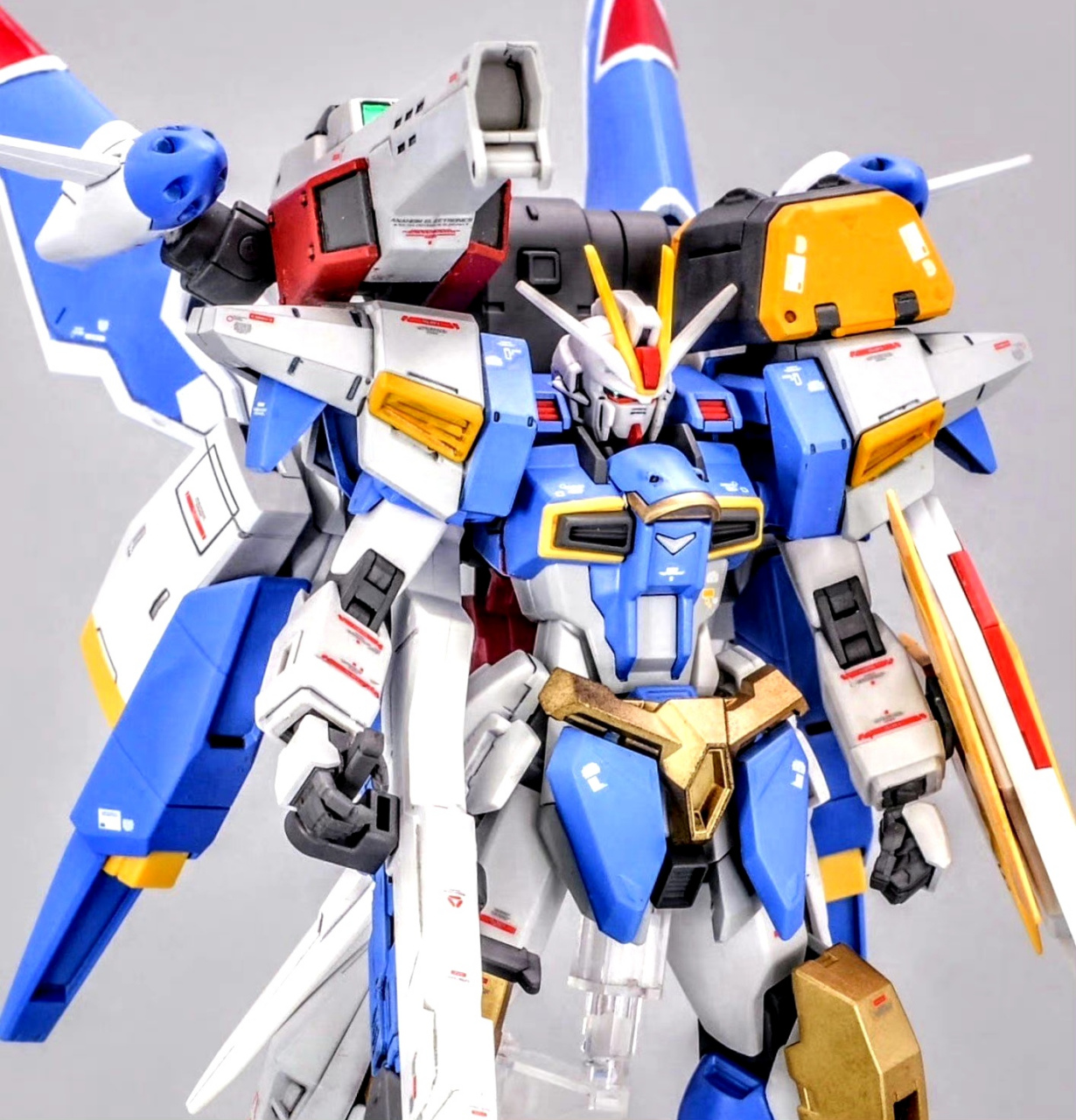 模型欣赏:模型师morish制作的脉冲高达specv2,安装了类似v高达的背包