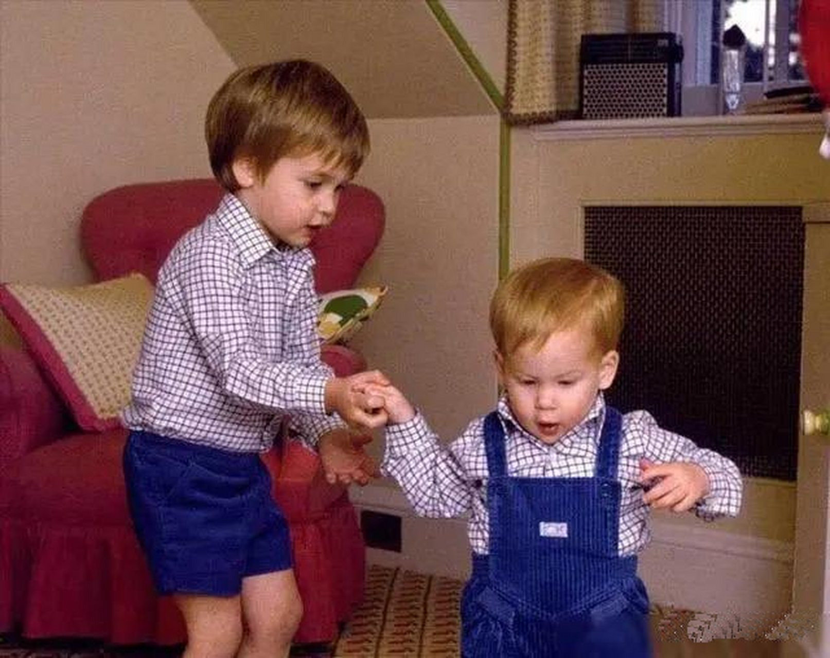 看到威廉王子小时候的照片,非常可爱,彻底萌化了吧!