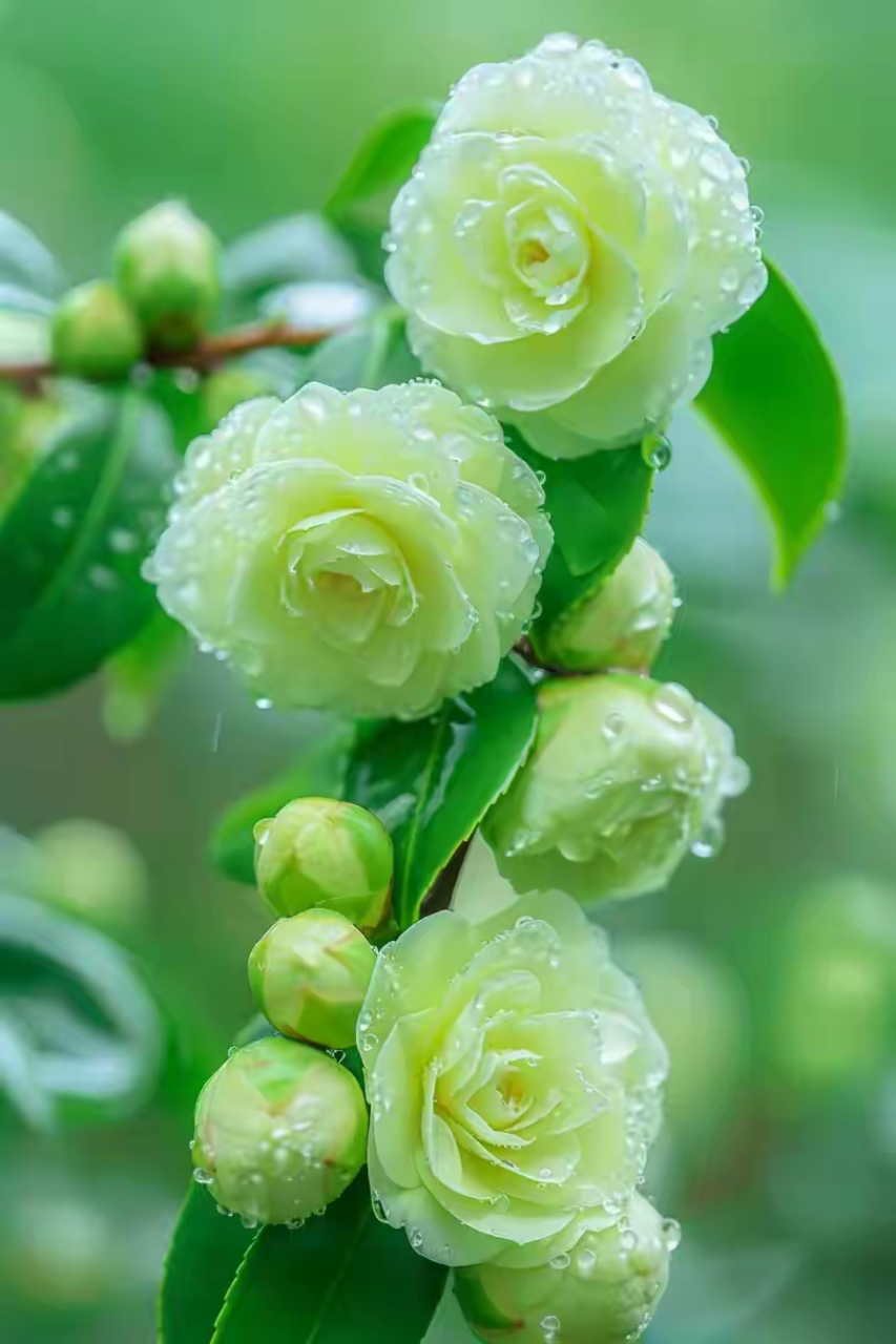 山茶花 #风景# #壁纸