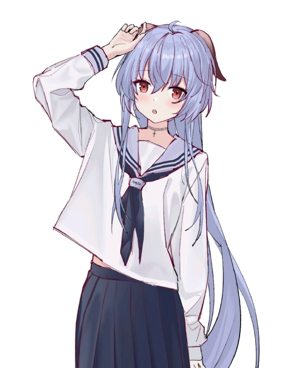 穿校服的甘雨也太美了吧!#原神