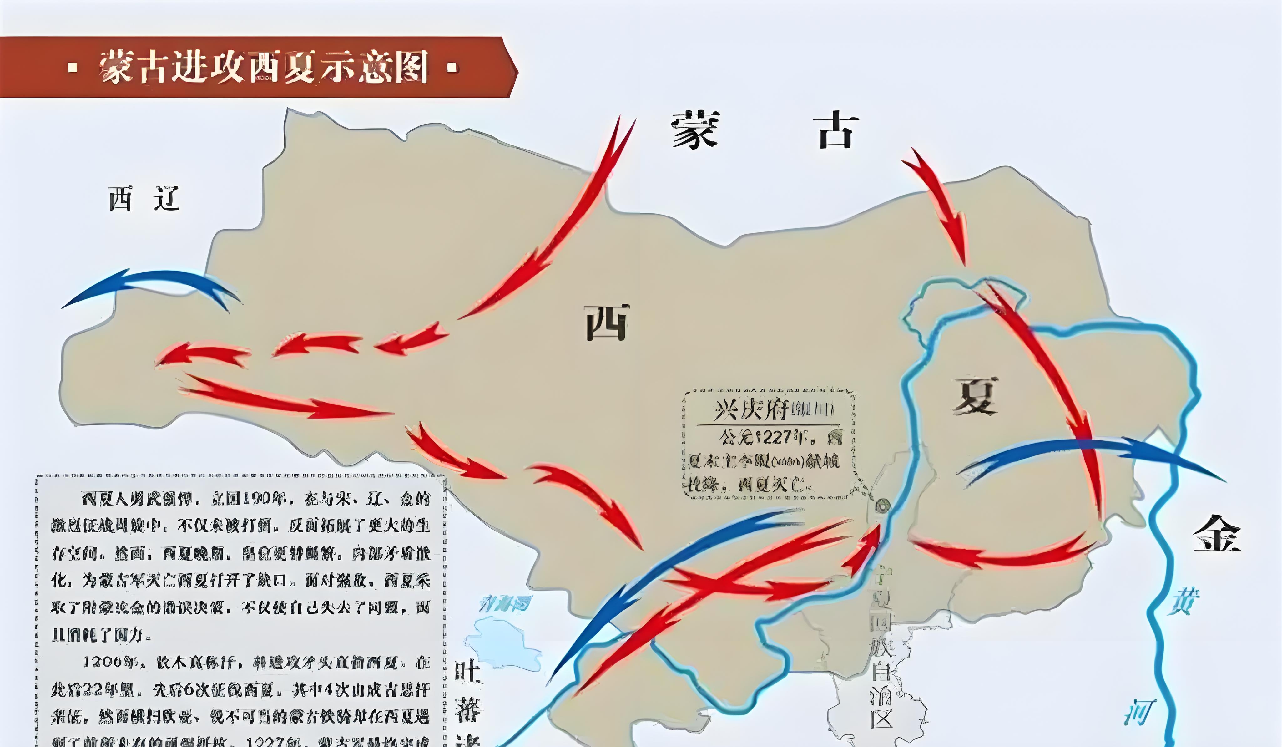 蒙古灭西夏时为什么要屠城?