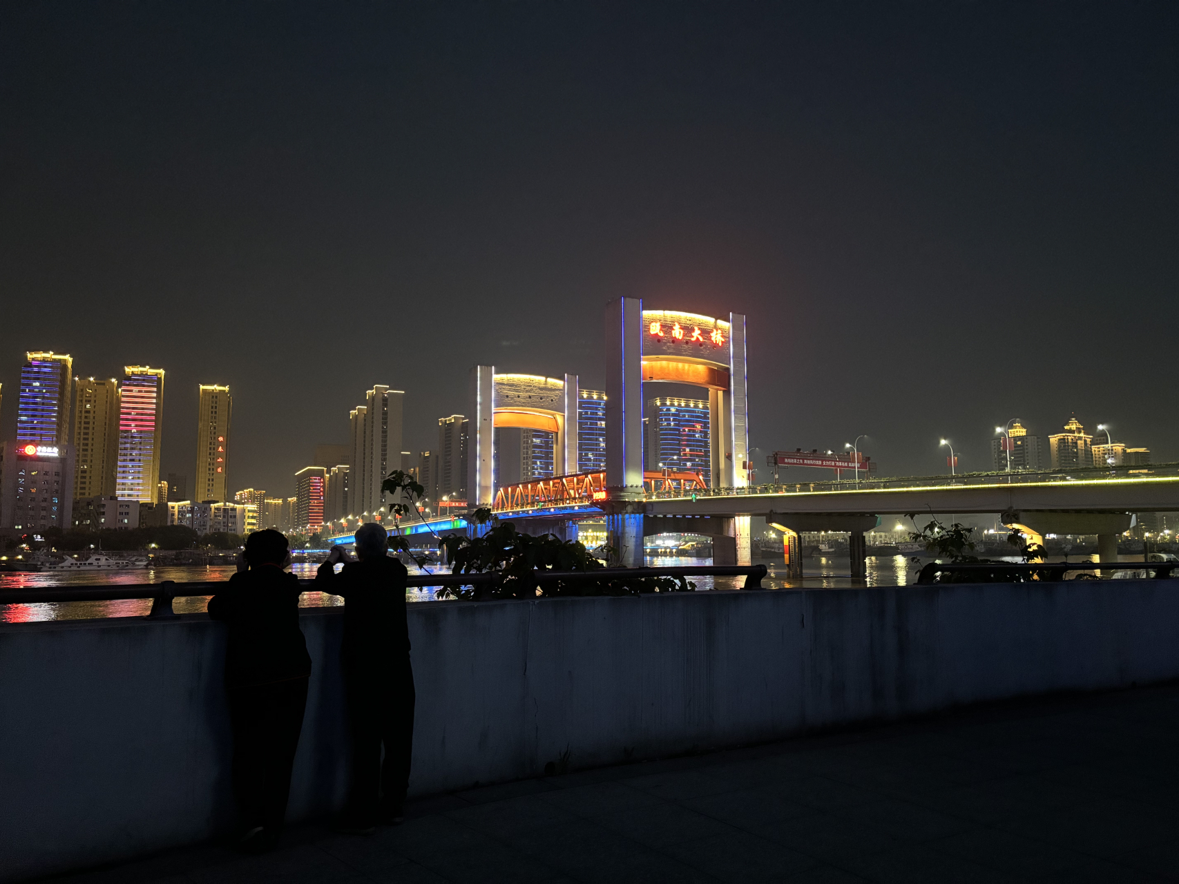 鳌江夜景图片