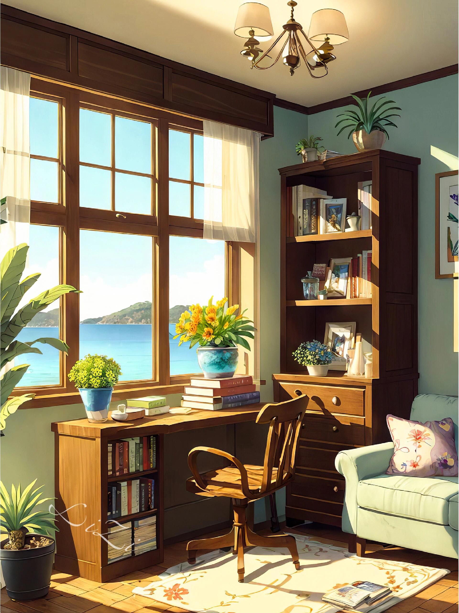 这不稀奇,因为初中数学出题比小学又雪中书屋室内美景漫画孩子给家长