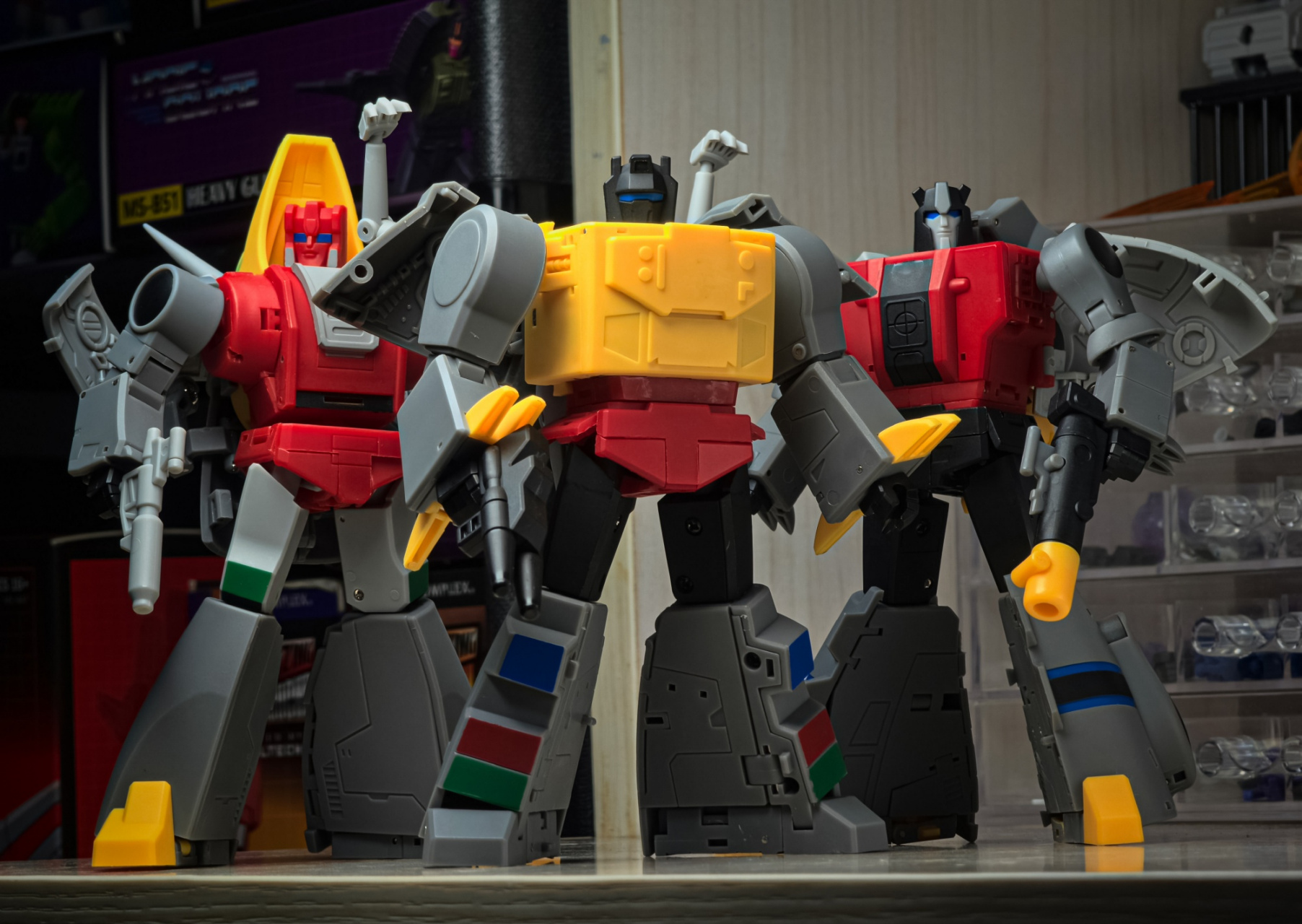 魔方 ms-toys  ms-b57 铁渣,与钢锁和淤泥一起实现初代机器恐龙的联动