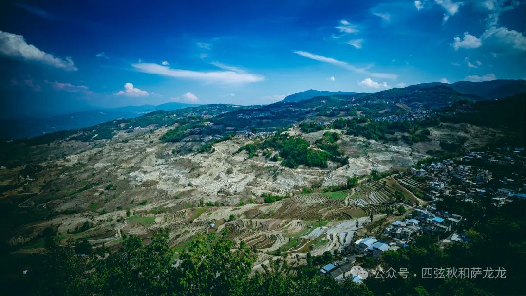 云南红河撒玛坝梯田图片