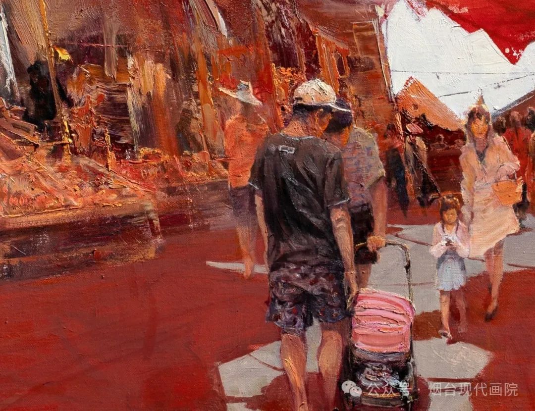 厉国军油画《幸福的阳光》丨国泰民安生活幸福跃然纸上