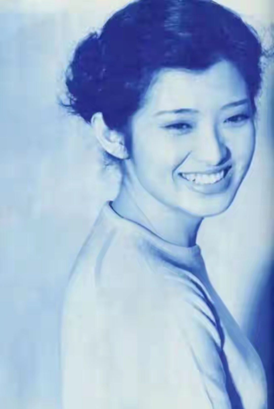 老照片,年轻时的山口百惠.