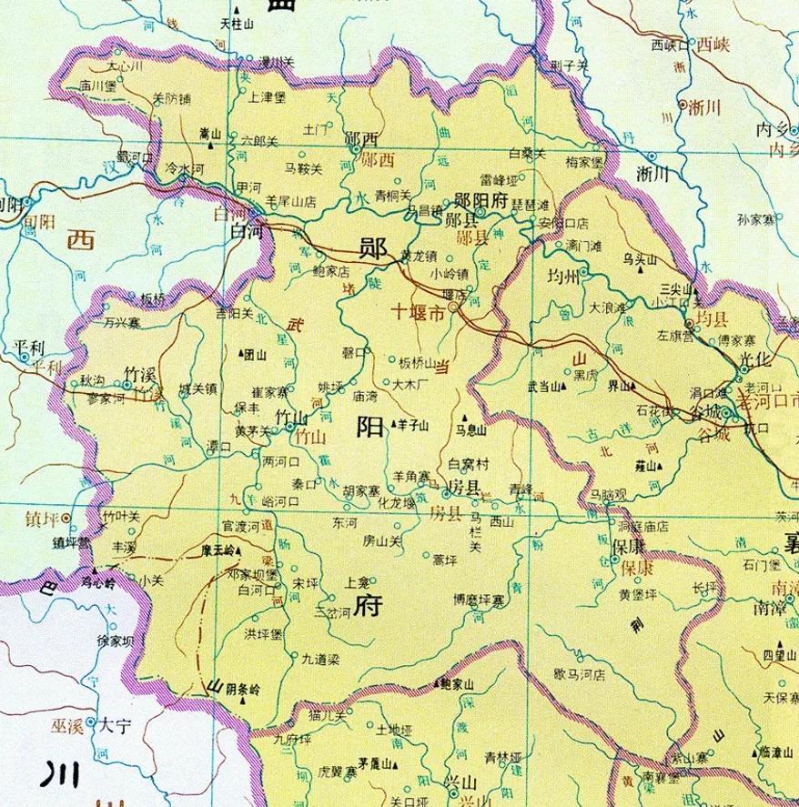 彼时郧阳府下设6县:郧县(附郭),郧西,竹溪,竹山,保康县与房县.