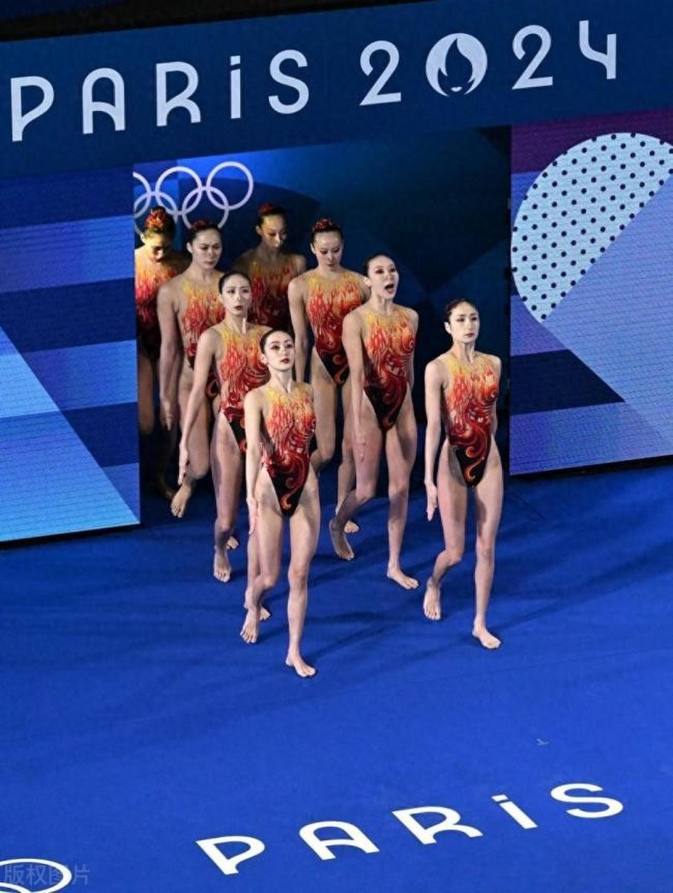 中国花游队团体技术自选断崖式领先  在巴黎奥运会女子花样游泳团体