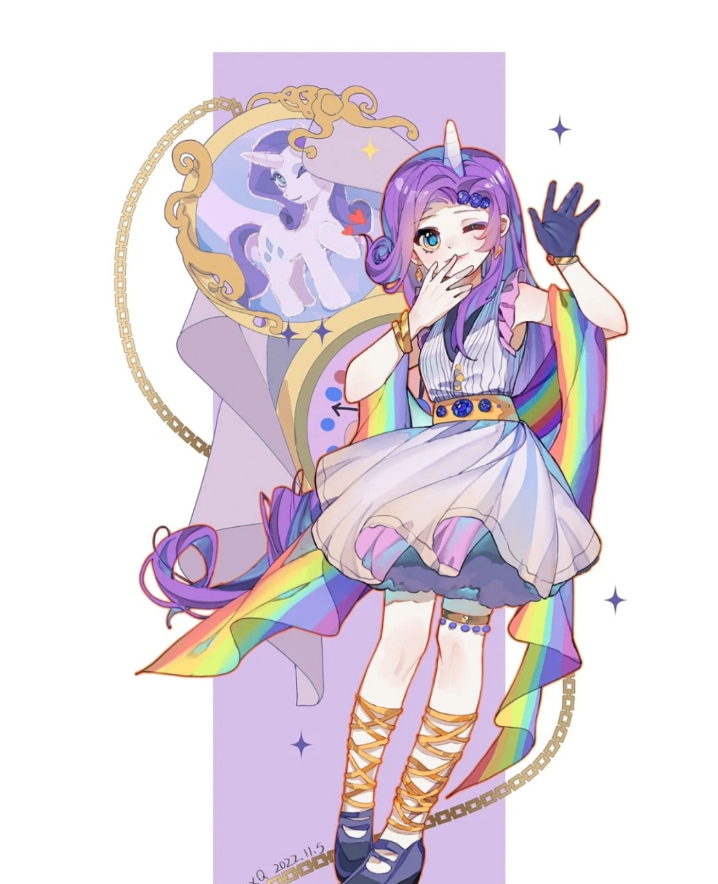 穿裙子的紫悦也太美了吧!#二次元