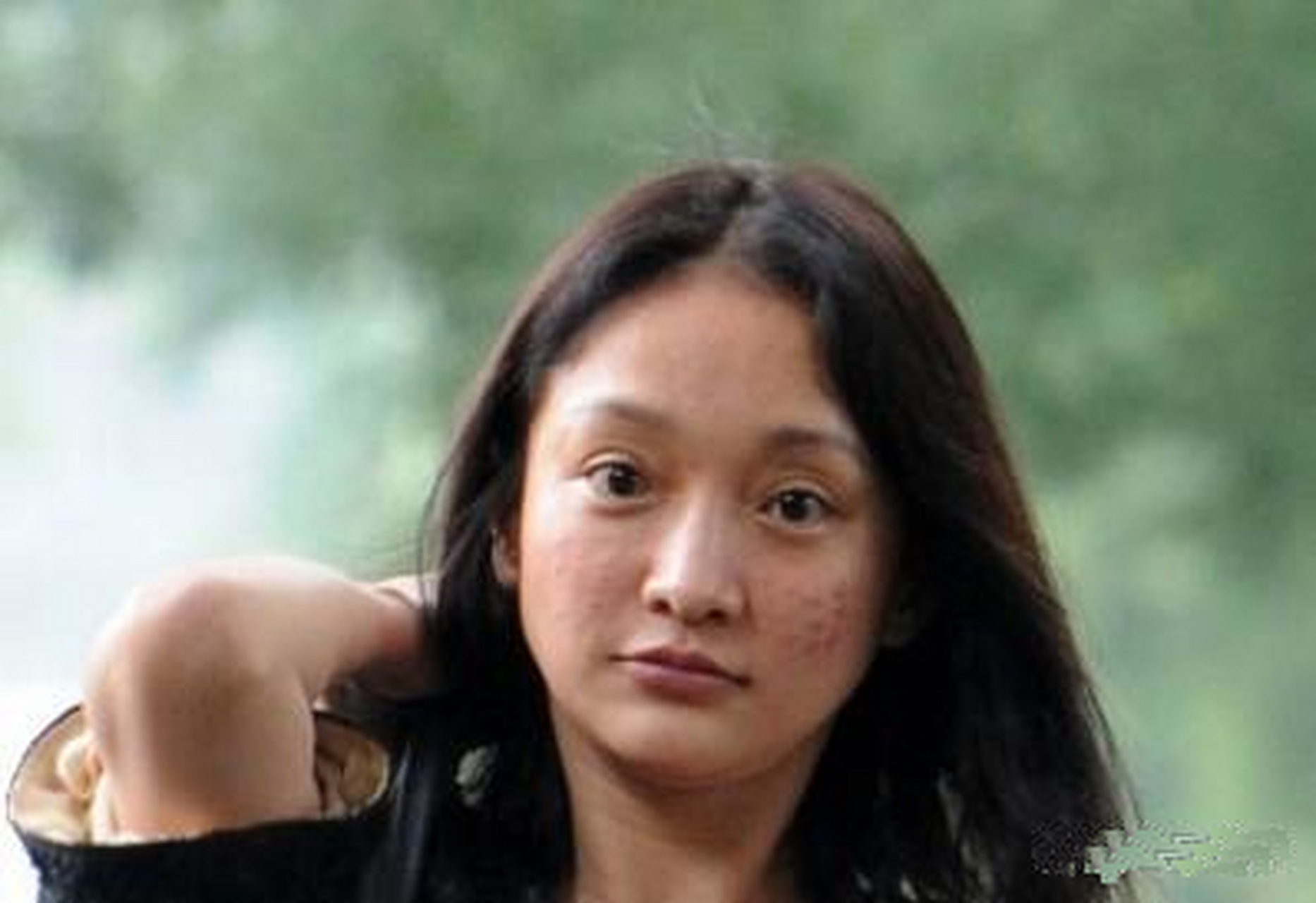 周迅素颜照出镜也挺美啊!