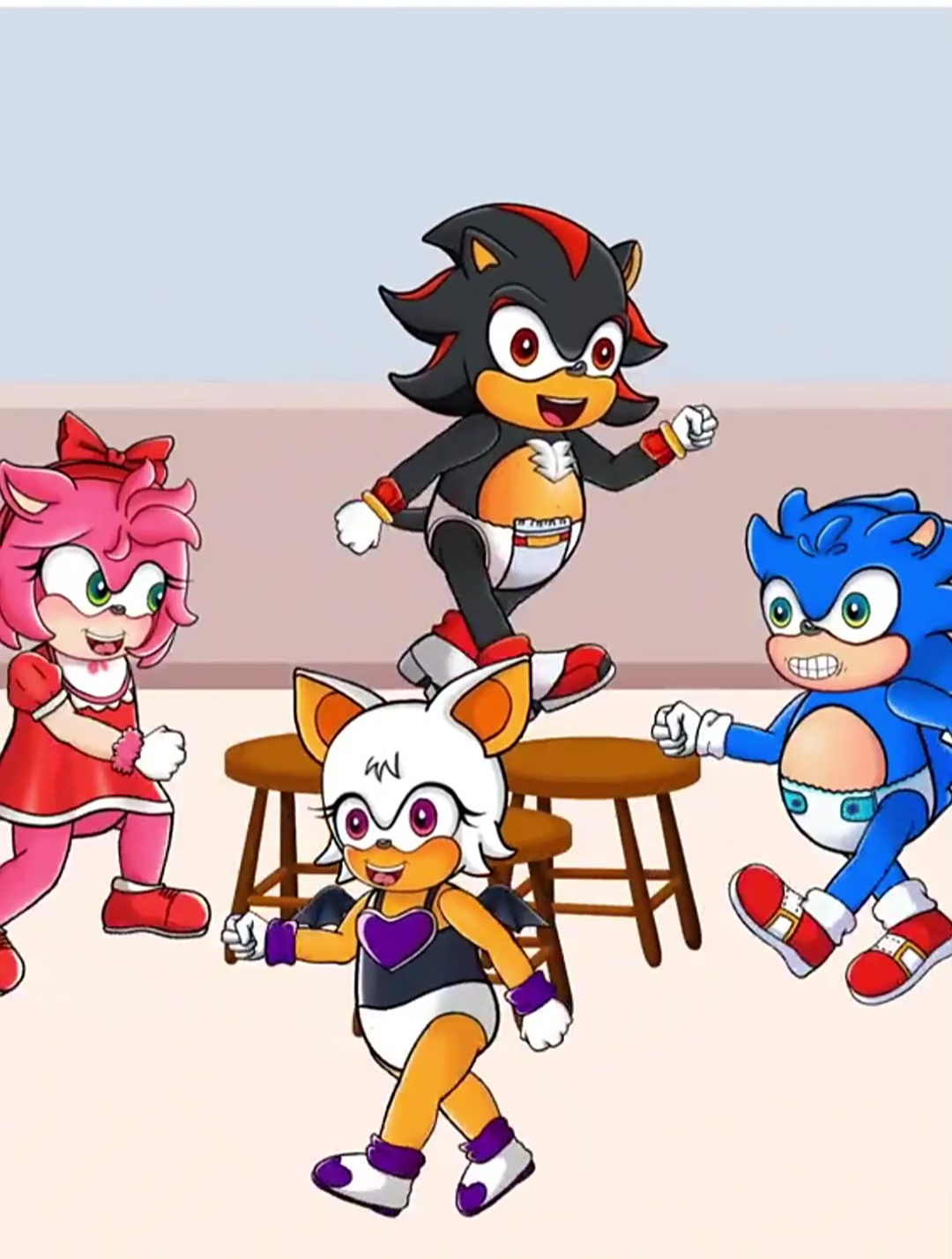 抢凳子大作战,看谁能抢到小板凳