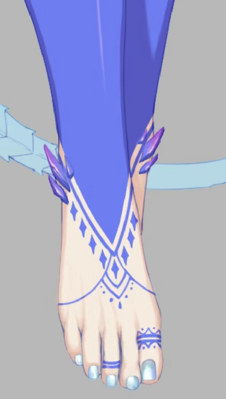 做了美甲的玉足好好看啊#二次元