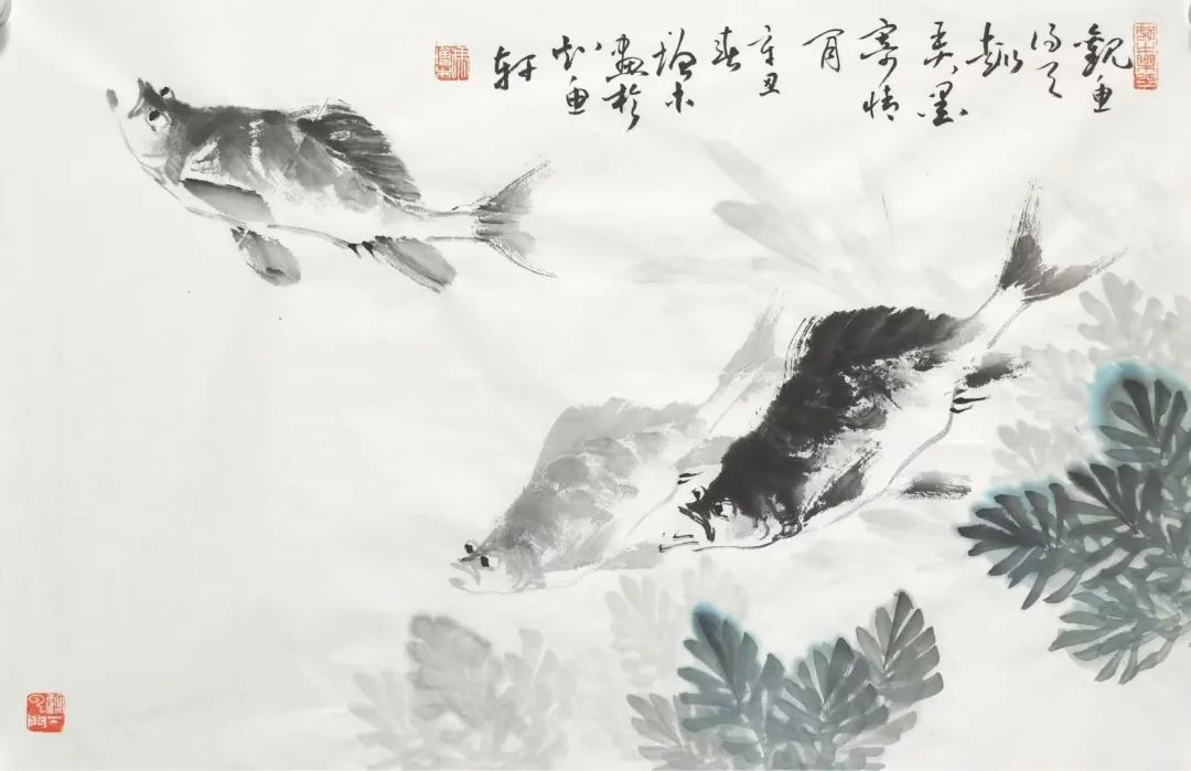 冯增木画鱼作品图片