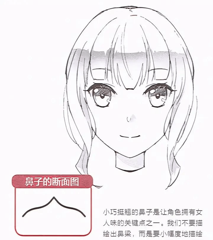 漫动 简易讲解漫画男女鼻子的画法差异