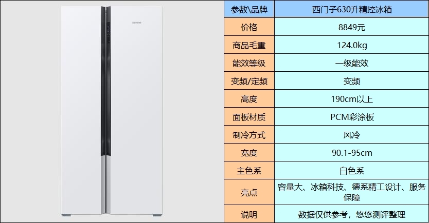 西门子冰箱价格一览表图片