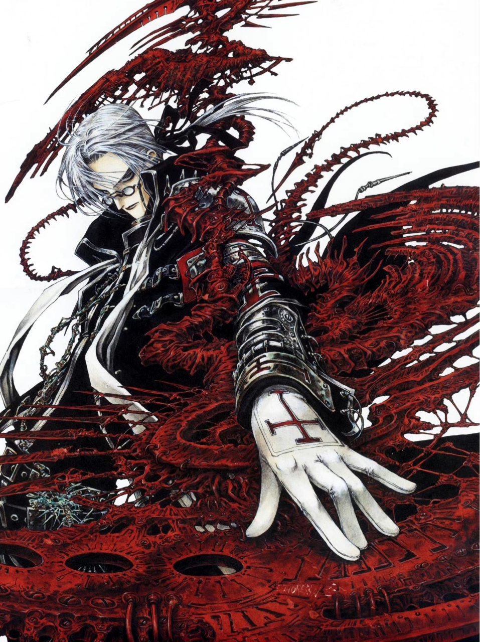 动漫《圣魔之血》角色插画欣赏,作品主要讲述"大灾难"后人类文明衰落