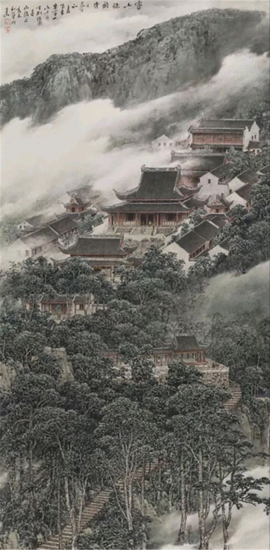 王利华新山水国画图片